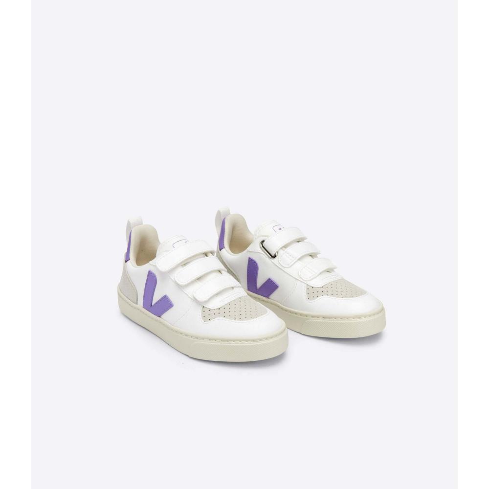 Pantofi Copii Veja V-10 CWL White/Purple | RO 779FDN